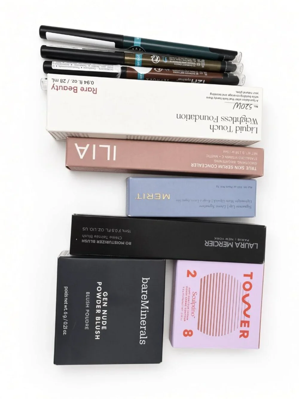 Makeup Bundle Rare Beauty ILIA Laura Mercier MERIT bareMinerals Sephora NWT
